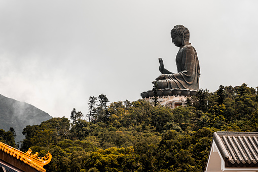 Tian Tan Buddha, also known as the Big Buddha, is a large bronze statue of Buddha Shakyamuni, completed in 1993, and located at Ngong Ping, Lantau Island, in Hong Kong.