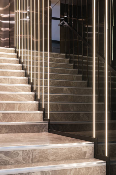 istock Modern marble stairs for luxury interior 1221607160