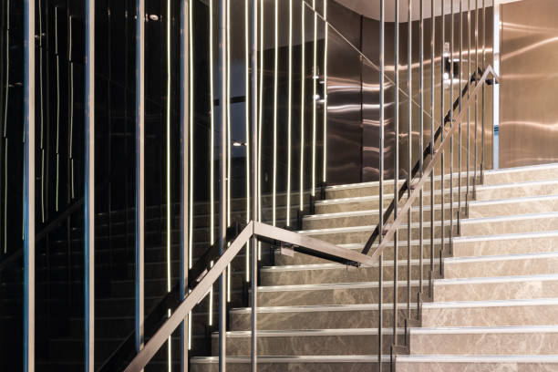 istock Modern marble stairs for luxury interior 1221607266