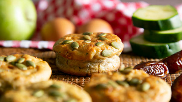 istock Salty Zucchini and curry muffins 1221609100