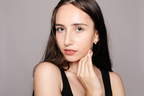 istock Beauty Woman face Portrait. 1221611099