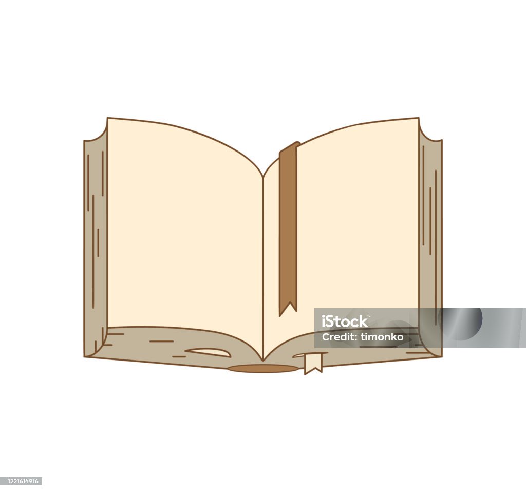 Mở Áp Phích Sách Hình Minh Họa Mẫu Bị Cô Lập Trong Biểu Tượng Đơn ...
