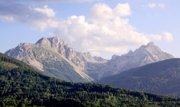 Komovi mountains in Bjelasica range, Montenegro stock photo