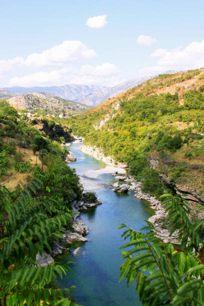 istock Moraca River under Rzaca mountain in Montenegro 1221616580