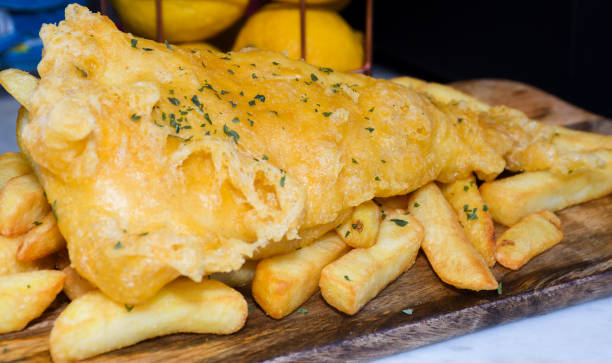 istock Classic fish and chips are Britain's national dishes. 1221619694