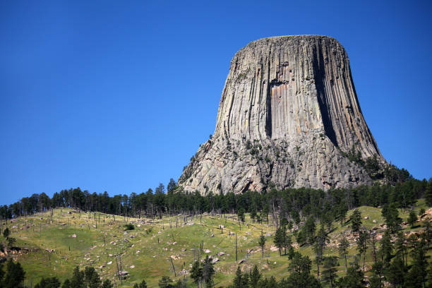 View of the Devil's tower in Wyoming