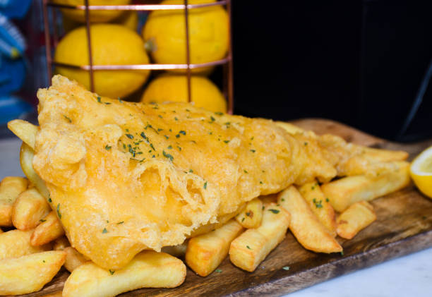 istock Classic fish and chips are Britain's national dishes. 1221621793