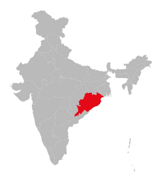 Bang Orissa Hay Odisha Nổi Bật Màu Đỏ Trên Bản Đồ Ấn Độ Hình minh họa Sẵn có - Tải xuống Hình ảnh Ngay bây giờ - iStock