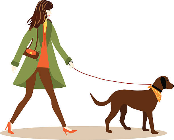 犬の散歩、 - shoe high heels tall women点のイラスト素材／クリップアート素材／マンガ素材／アイコン素材