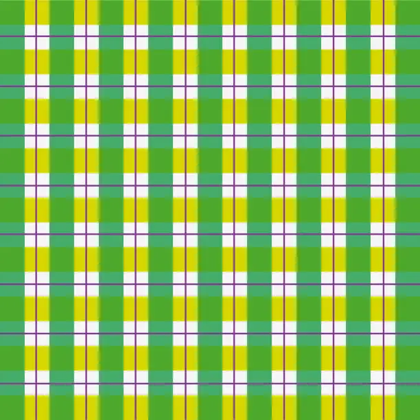 Vector illustration of Plaid background pattern