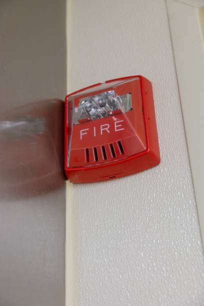 istock A fire alarm safety light in a commercial building 1221628921