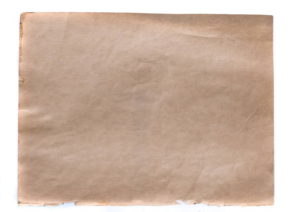 istock old faded paper on a white background 1221629187