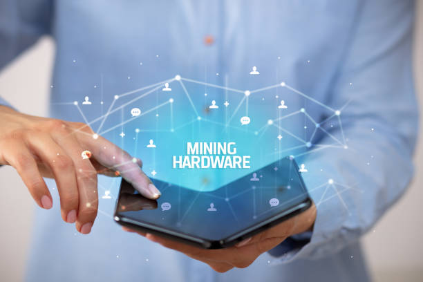 istock Businessman holding a foldable smartphone, new technology concept 1221638673
