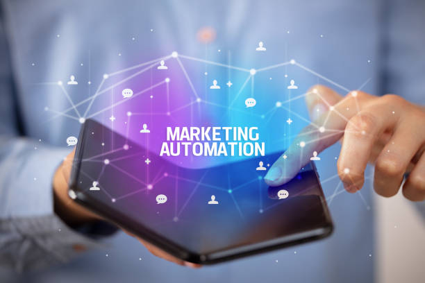 istock Businessman holding a foldable smartphone, new technology concept 1221639247