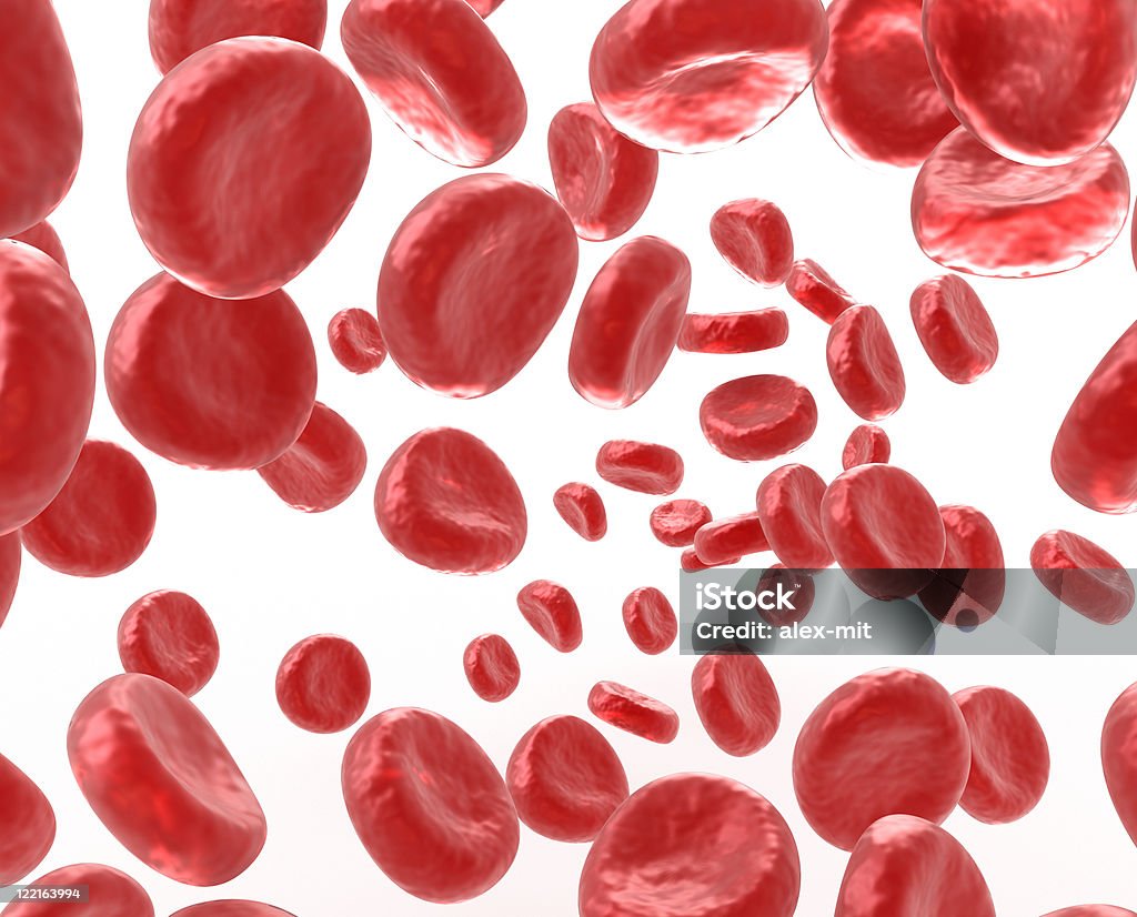 Клетки крови на белом фоне - Стоковые фото Альтернативная терапия роялти-фри