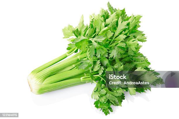 Green Celery Stock Photo - Download Image Now - Celery, Green Color, Studio Shot