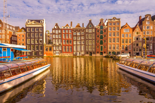 istock Canal in Amsterdam, The Netherlands 1221643027