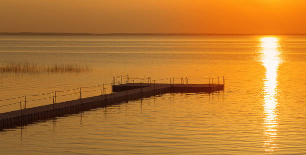 istock pontoon pier at beautiful summer sunset 1221644738