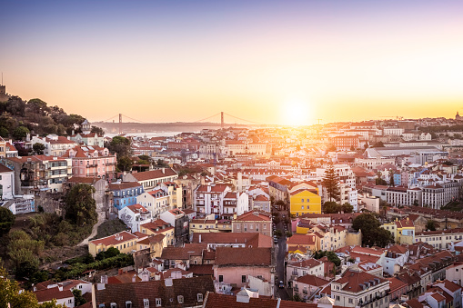 The city of Lisbon in Portugal