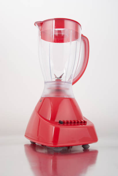 istock Household appliance - red electric blender. 1221656897
