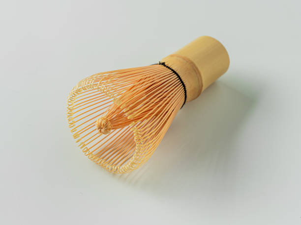 istock Bamboo Matcha Tea Whisk Isolated on white 1221661687