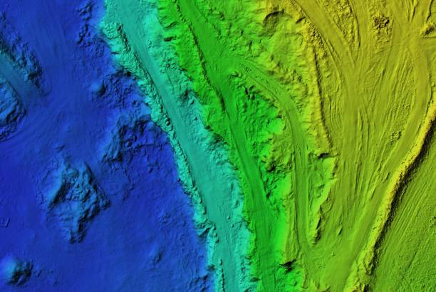 istock DEM - digital elevation model of a mine 1221661757