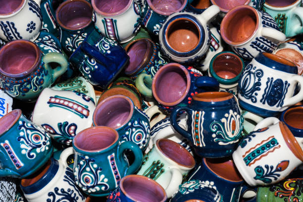 Christmas ornaments in the market