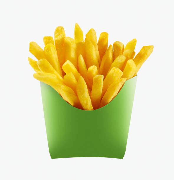 French fries in potato packaging Stock Photo by ©przemekklos 9353354