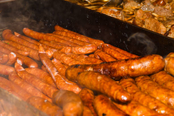 istock Assorted meat products, sausages, Beer Fest 1221668856