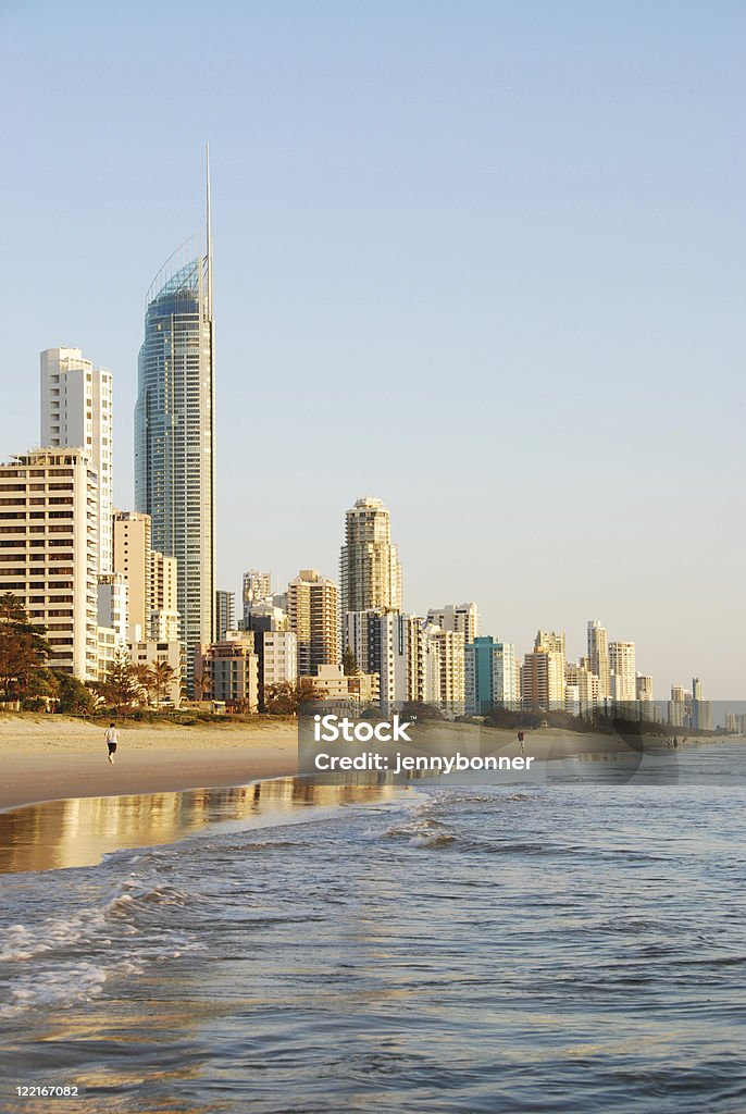 Breaking Dawn Surfers Paradise Strände, Queensland, Australien - Lizenzfrei Ortsteil Surfers Paradise - Australien Stock-Foto