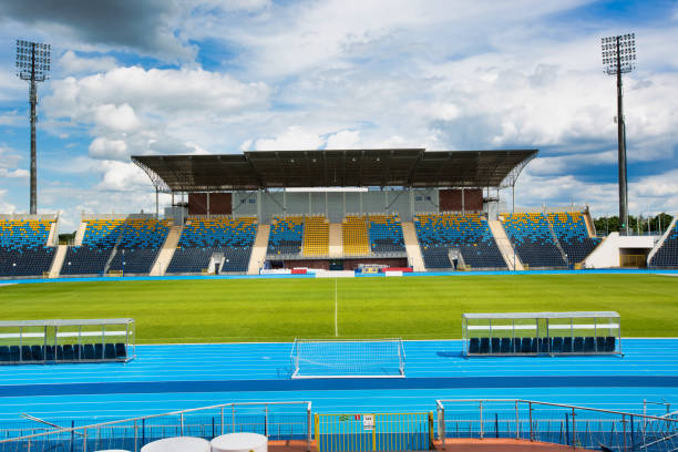 istock Full length view athlete stadium 1221673887