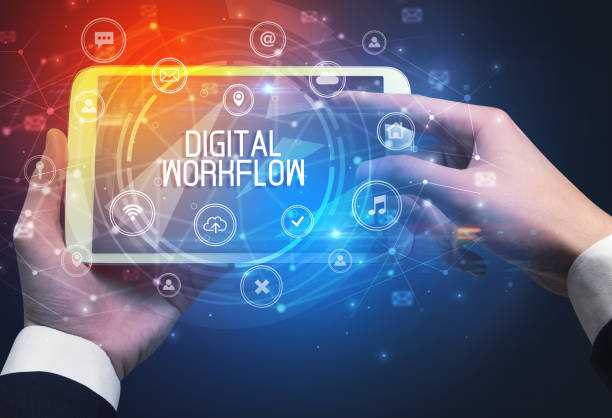 istock Close-up of a tablet with inscription 1221676551