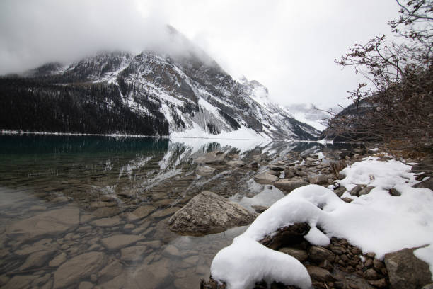 istock Lake Louise in winter 1221677388