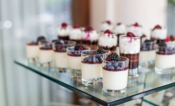 Delicious mini desserts and mini cakes