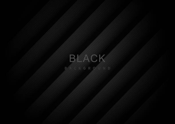 абстрактные черные полосы диагонального фона. - backgrounds black background textured metal stock illustrations