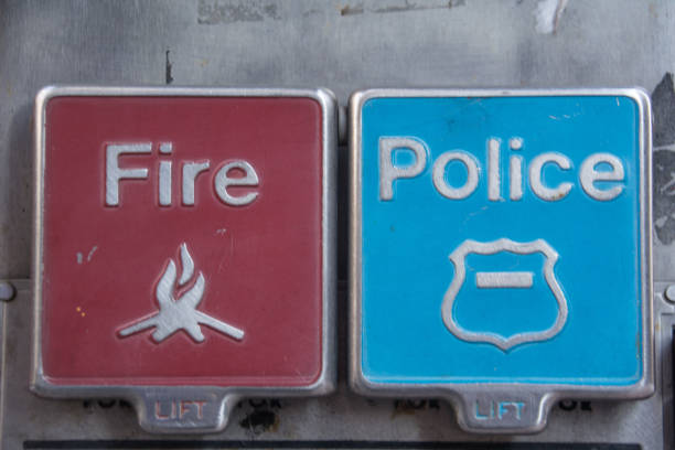 Emergency buttons for Fire and Police in New York City