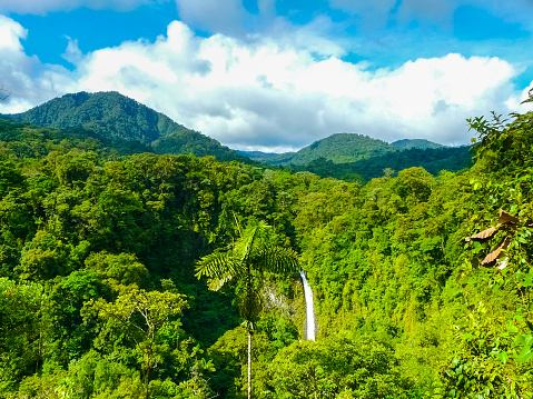 La Fortuna de San Carlos waterfall, Arenal volcano national park, Alajuela, San Carlos, Costa Rica