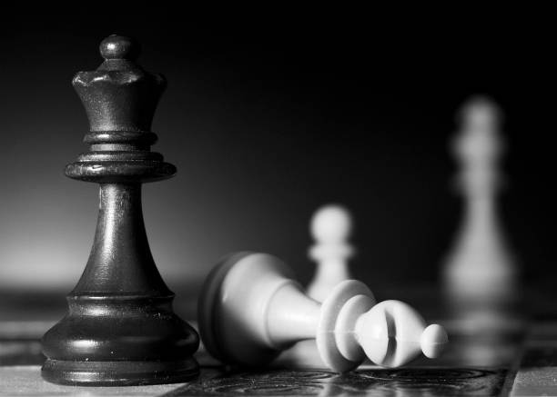istock Chess photographed on a chessboard 1221687719