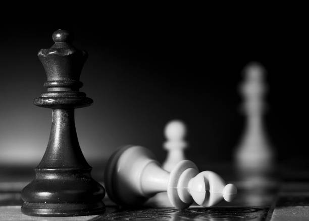 istock Chess photographed on a chessboard 1221687726