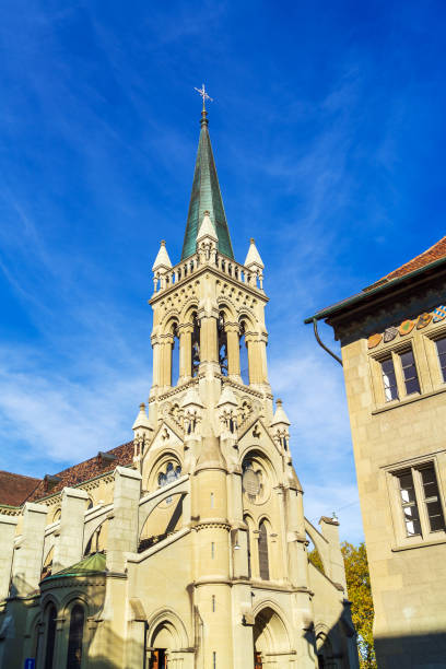 istock Peter and Paul cathedral at sunset, Bern 1221690160