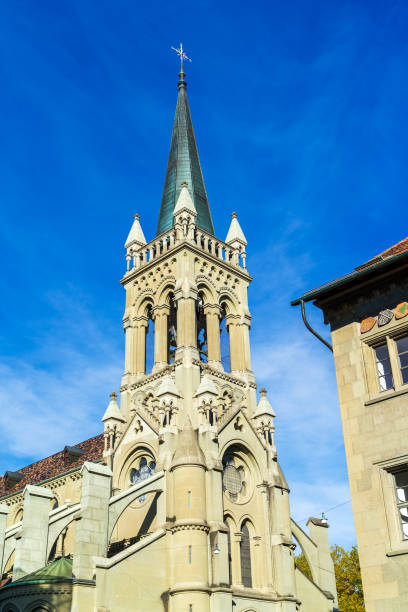 istock Peter and Paul cathedral at sunset, Bern 1221690166