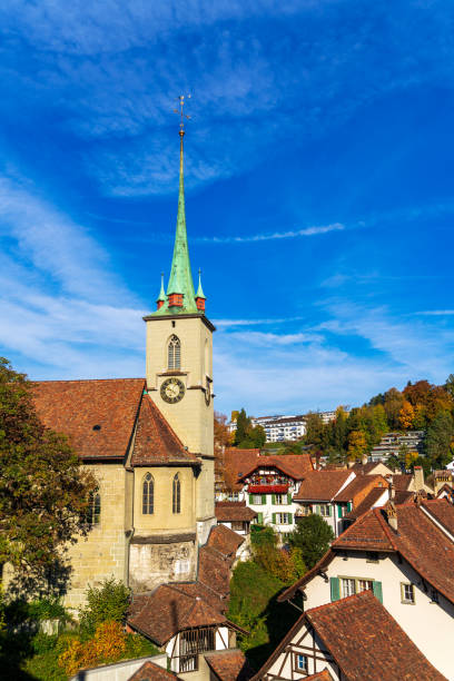 istock Nydegg Cathedral at sunset, Bern 1221690172