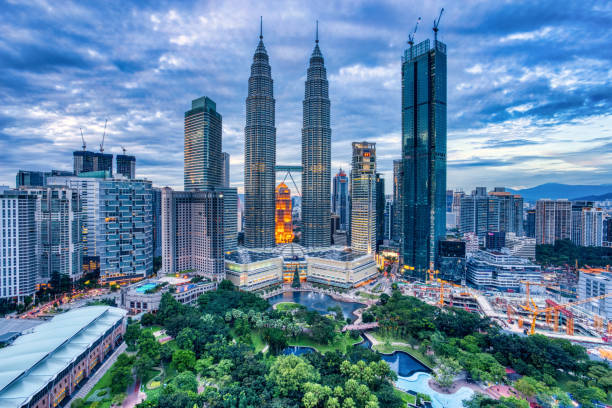 istock Kuala Kumpur Skyline at Dusk, Malaysia 1221690362