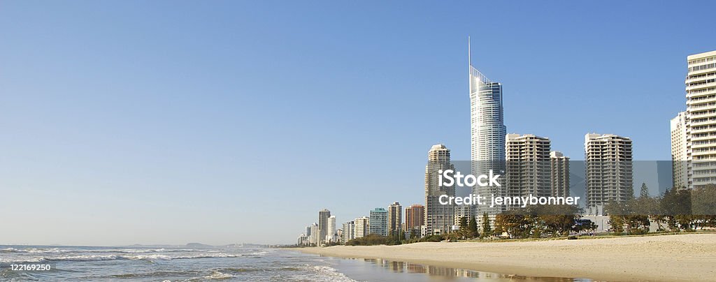 Surfers Paradise, Gold Coast, Queensland, Austrália, a costa - Foto de stock de Costa Dourada - Queensland royalty-free