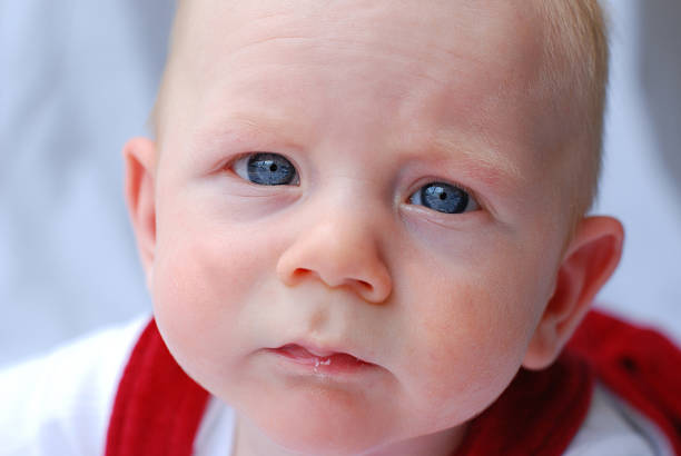 istock Babies: Closeup of Beautiful Baby with Blue Eyes 122169254