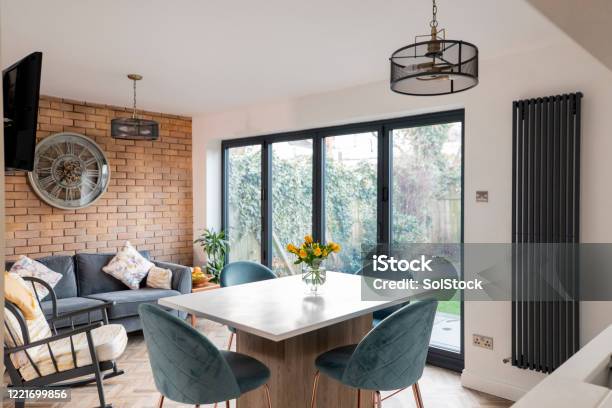 Cosy Home Interior Stock Photo - Download Image Now - Radiator - Heater, Living Room, UK