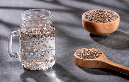 Chia seeds to mix with water - Salvia hispánica