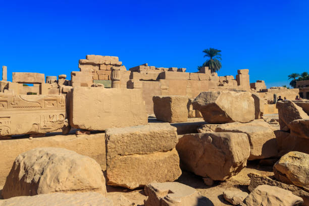 istock Karnak Temple Complex, commonly known as Karnak comprises a vast mix of decayed temples, chapels, pylons, and other buildings in Luxor, Egypt 1221707266