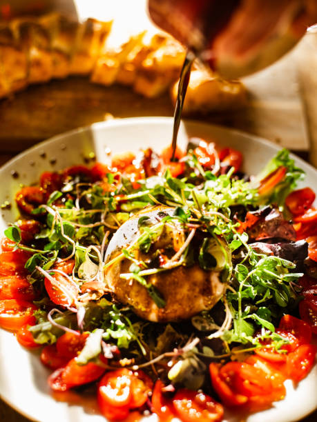 istock Eating Burrata Italian style lunch 1221708871