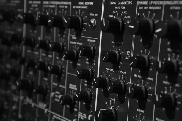istock Close up of synthesizer 1221714325